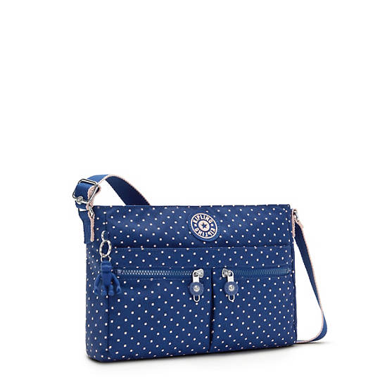 Sacs Crossbody Kipling New Angie Printed Bleu | FR 2015AH